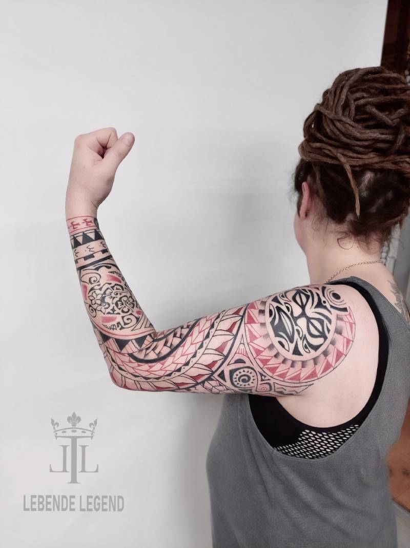 maori tattoo der arm