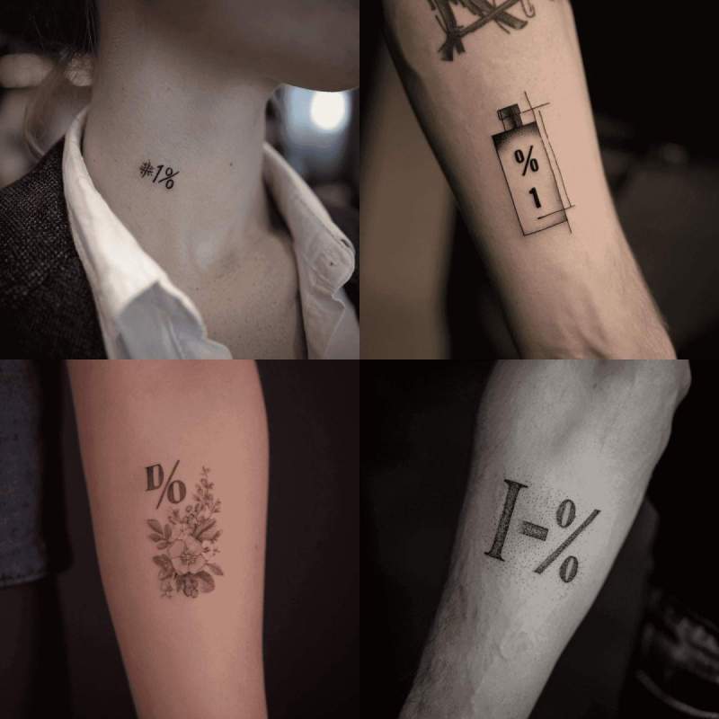 1% Tattoo Designs