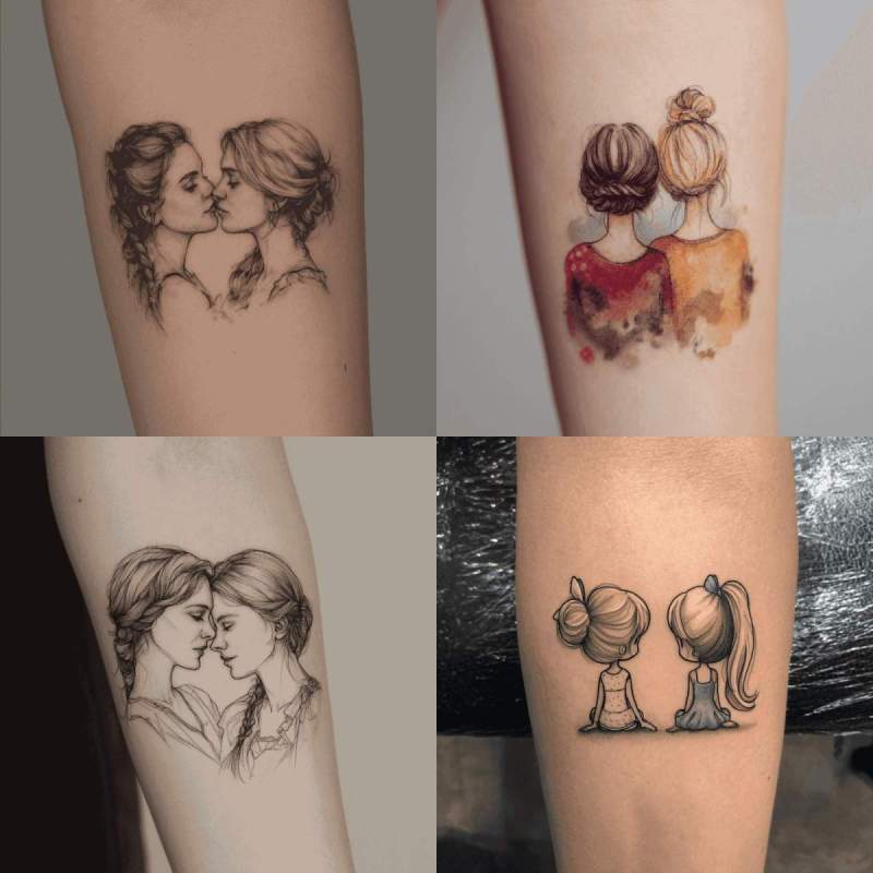 Best Friends Tattoo Frauen Designs