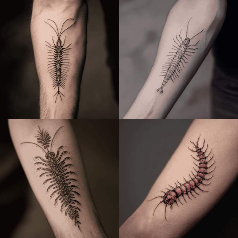 Centipede Tattoo Designs