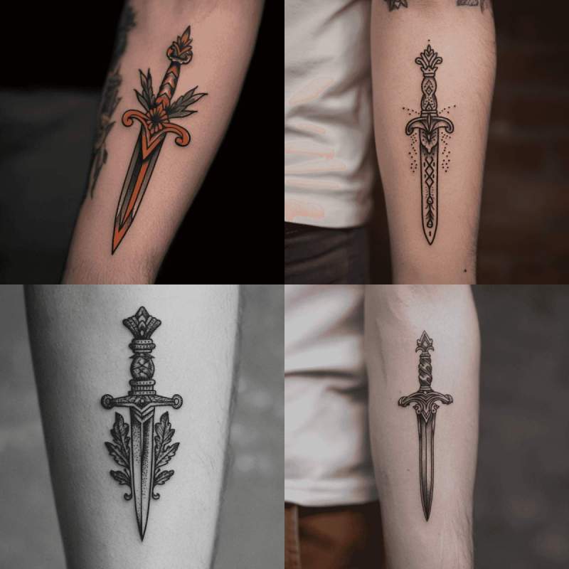 Dagger Tattoo Designs