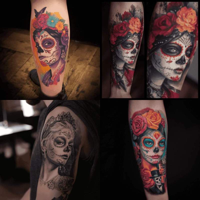 Dia de los Muertos Tattoo Designs
