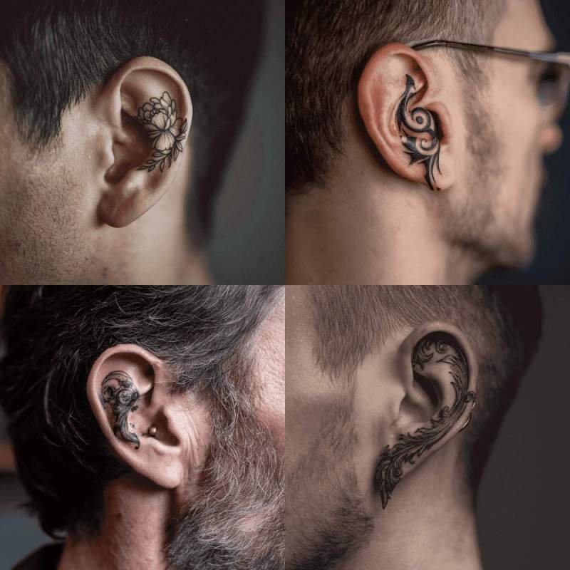 Ear Tattoo Designs