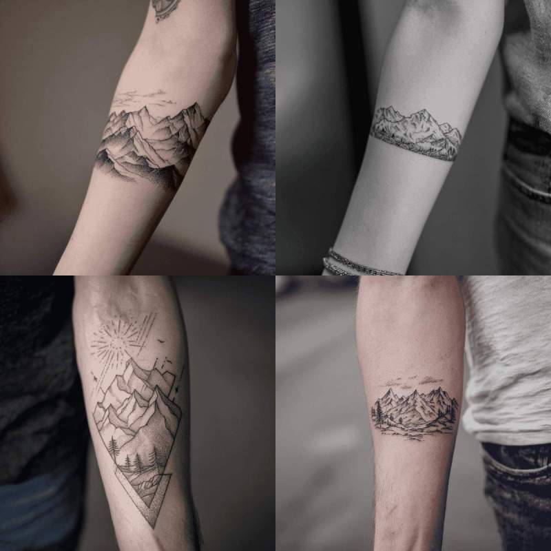 Fineline Tattoo Berge Designs