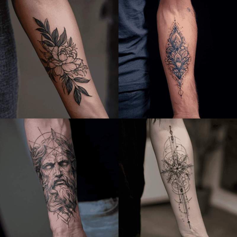 Fineline Tattoo Unterarm