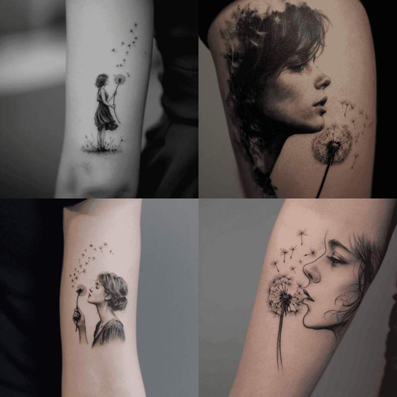 Frau Pusteblume Tattoo
