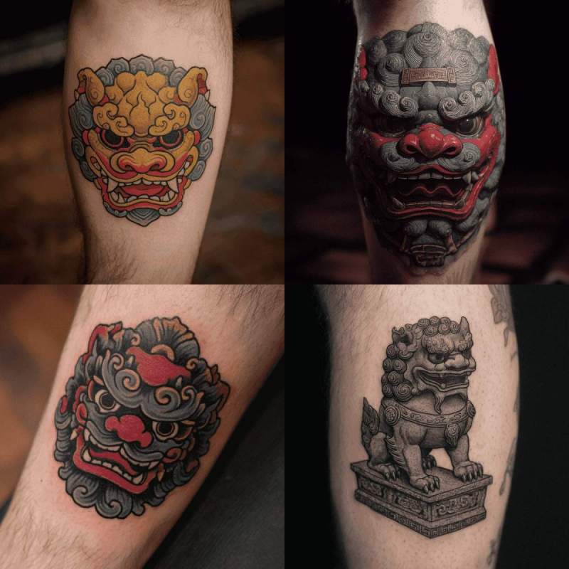 Fu Dog Tattoo Designs