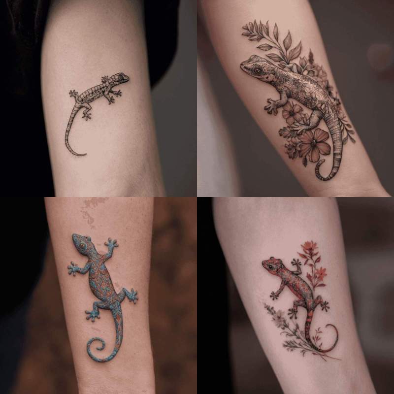 Gecko Tattoo Designs