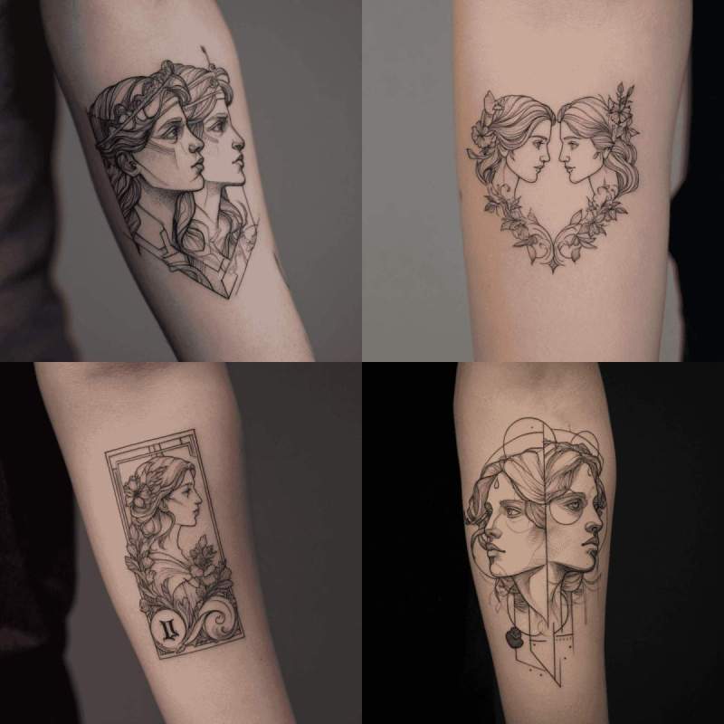 Gemini Tattoo Designs