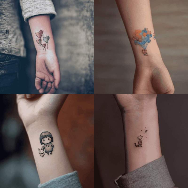 Handgelenk Tattoo Kinder Designs