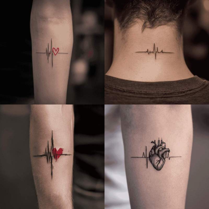 Herzschlag Tattoo Designs
