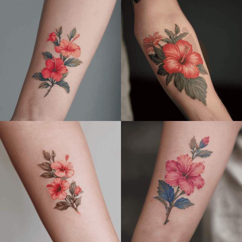 Hibiskus Tattoo Designs