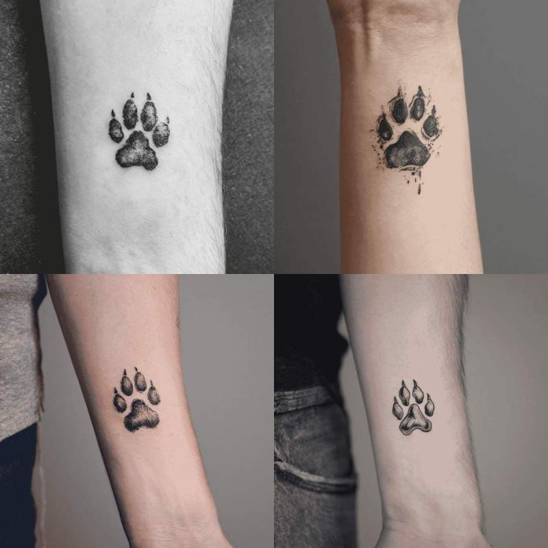 Hundepfote Tattoo