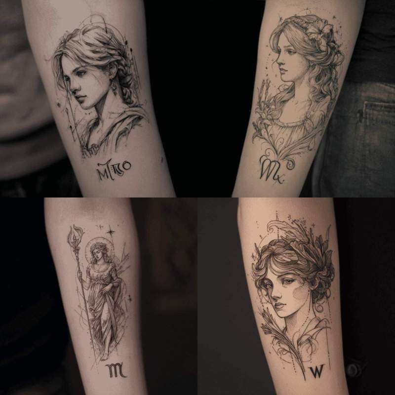 Jungfrau Tattoo