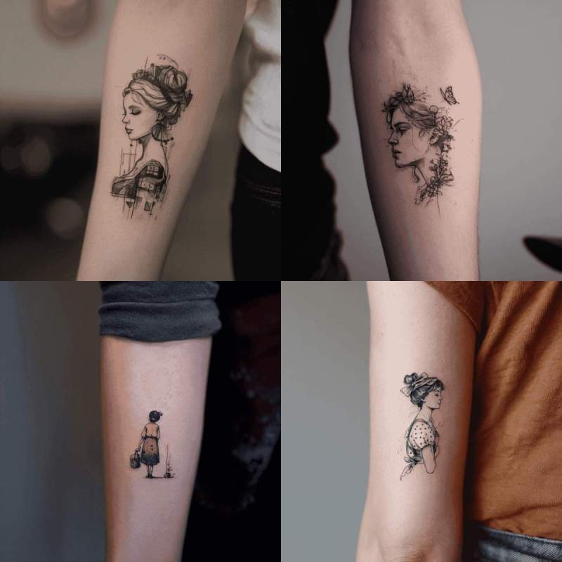 Kleines Tattoo Frau Designs