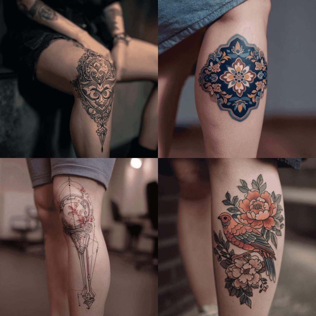 Knie Tattoo Designs