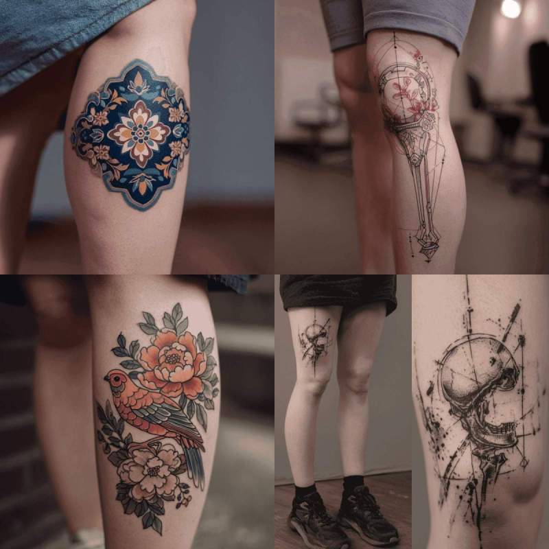 Knie Tattoo Designs