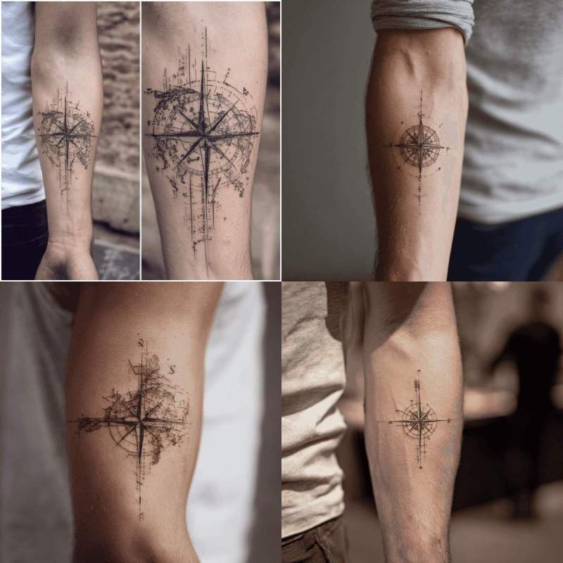 Koordinaten Tattoo Designs