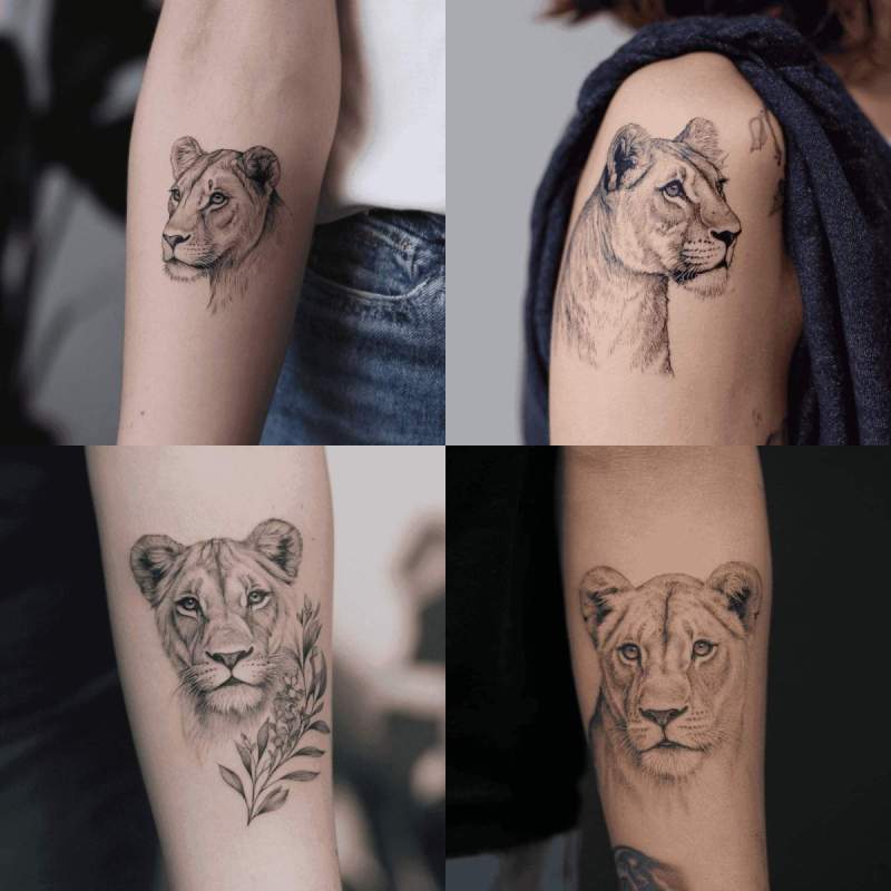 Löwin Tattoo