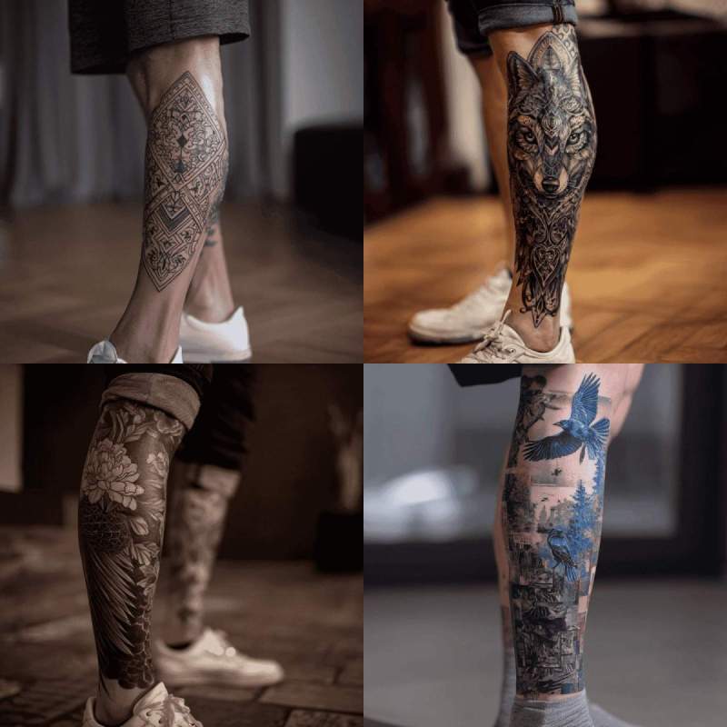 Leg Sleeve Tattoo Designs