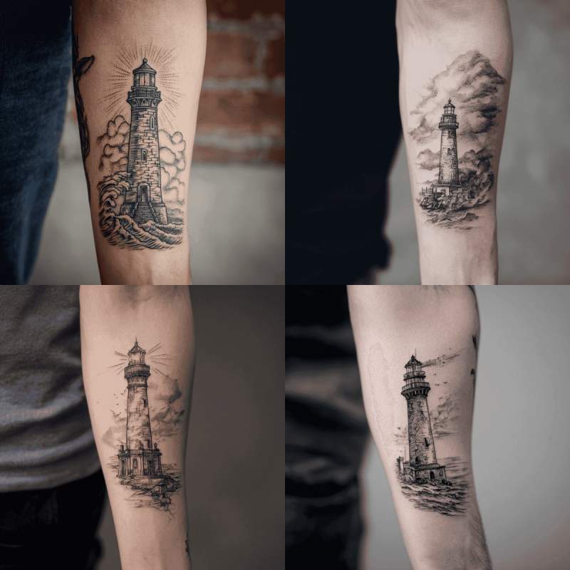 Lighthouse Tattoo Designs