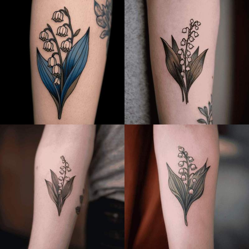 Lily of the Valley Tattoo Designs