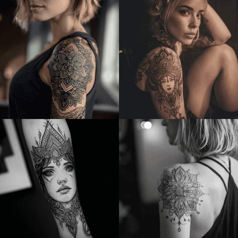 Mandala Tattoo Frau Designs