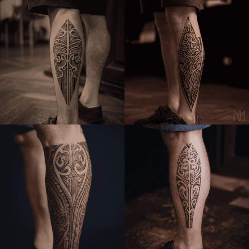 Maori Tattoo Bein Designs