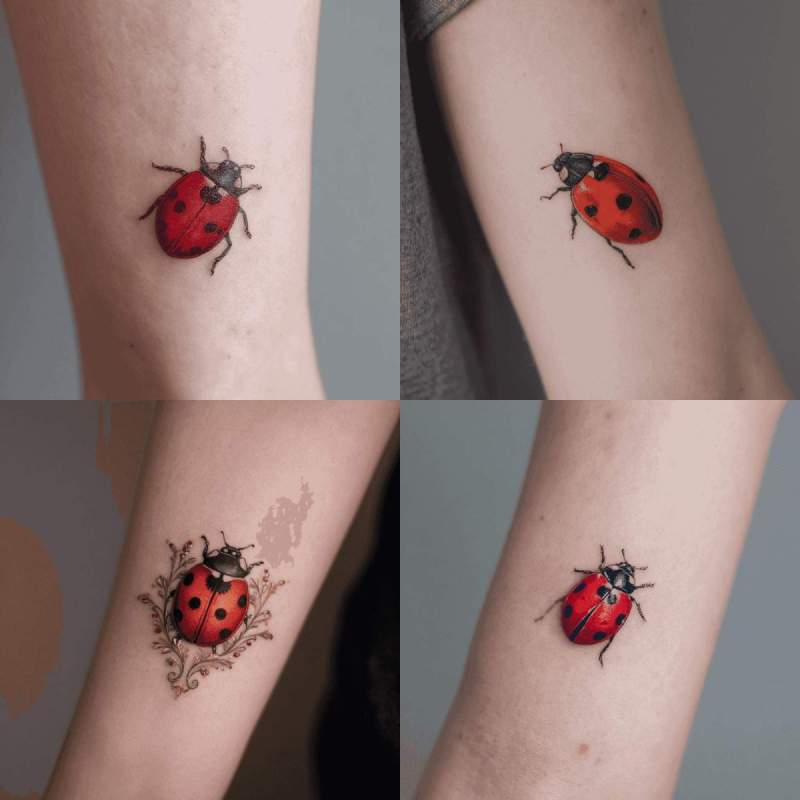 Marienkäfer Tattoo Designs