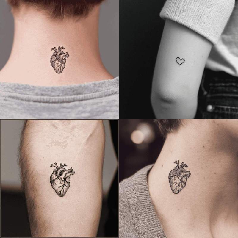 Mini Herz Tattoo Vorlage