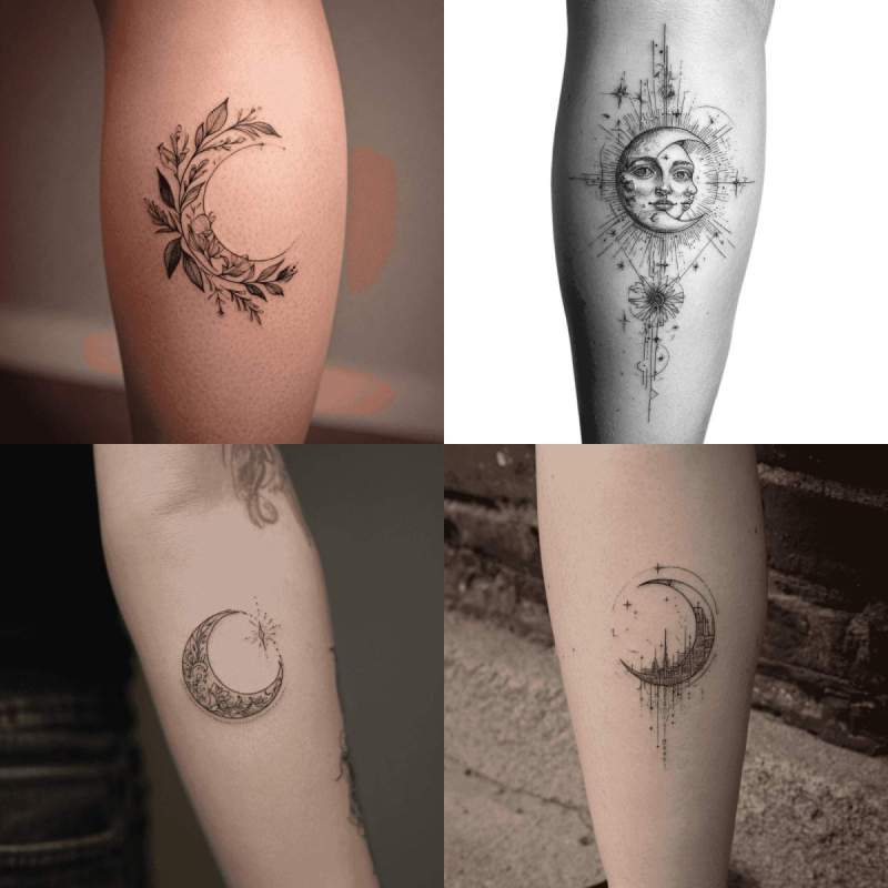 Mond Tattoo Fineline