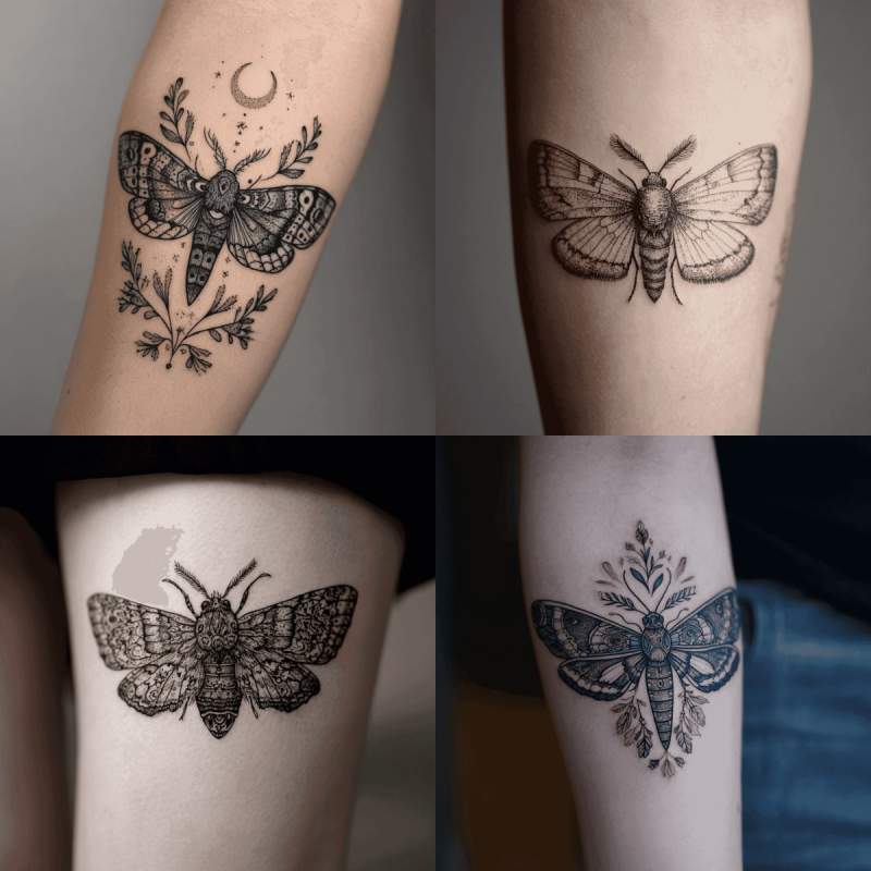 Moth Tattoo Designs