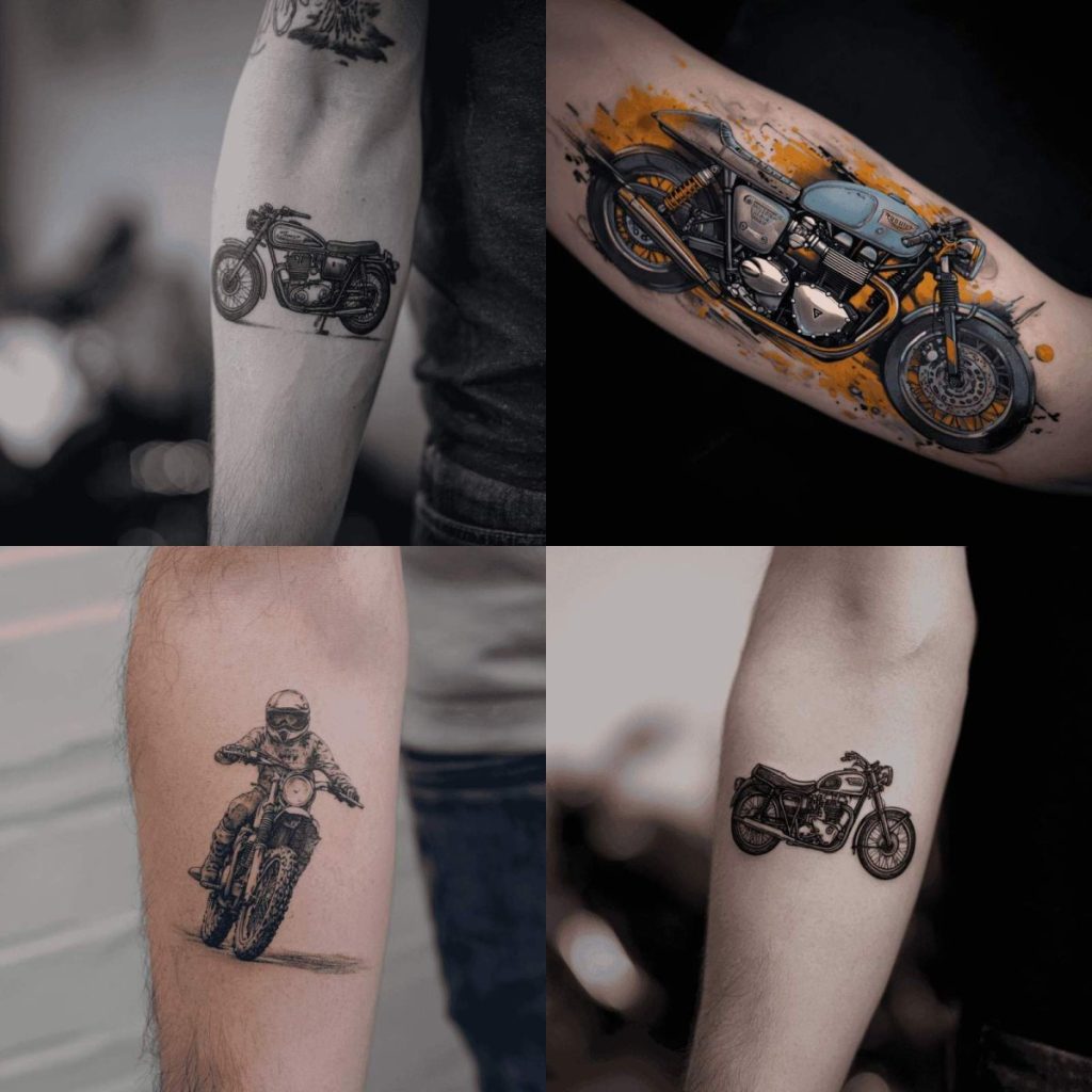 Motorrad Tattoo Designs