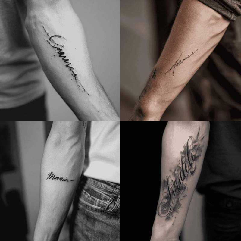 Namen Tattoo Unterarm Dezent Designs