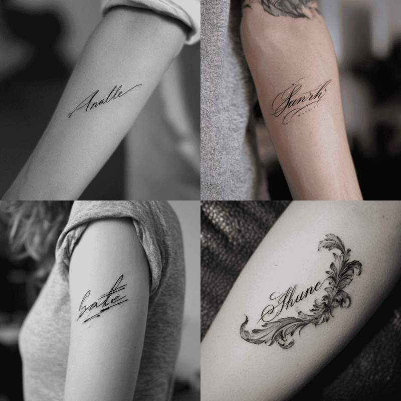 Namen Tattoos von Experten in Schweiz