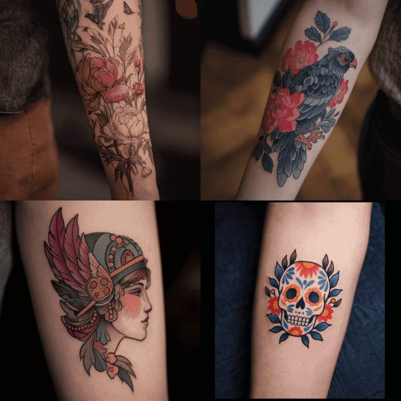 Neotrad Tattoo Designs