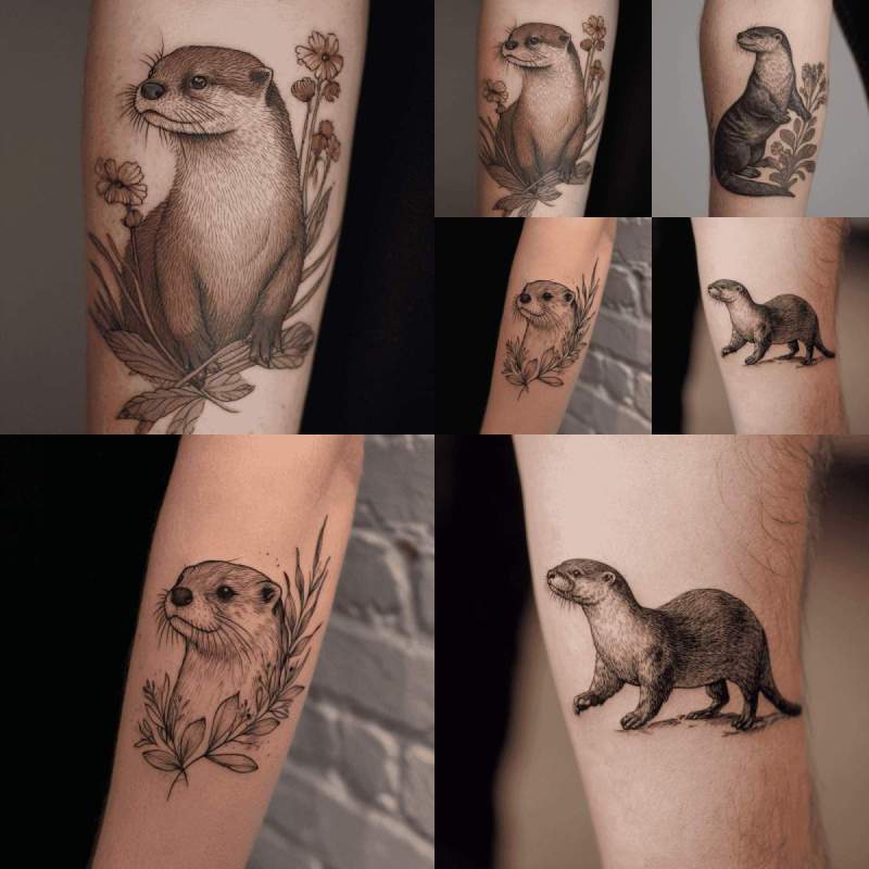 Otter Tattoo Designs