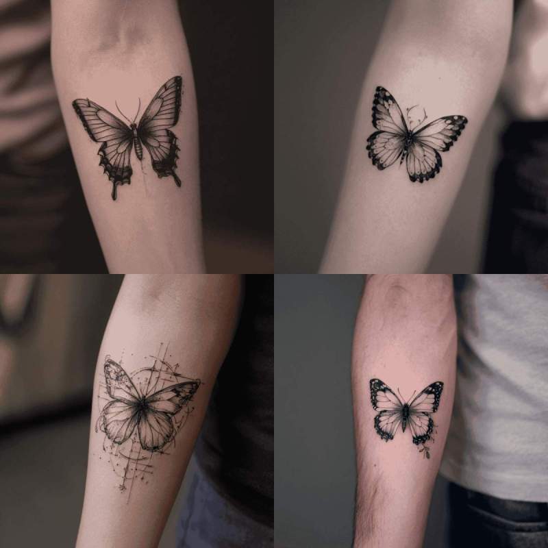 Papillon Tattoo Designs