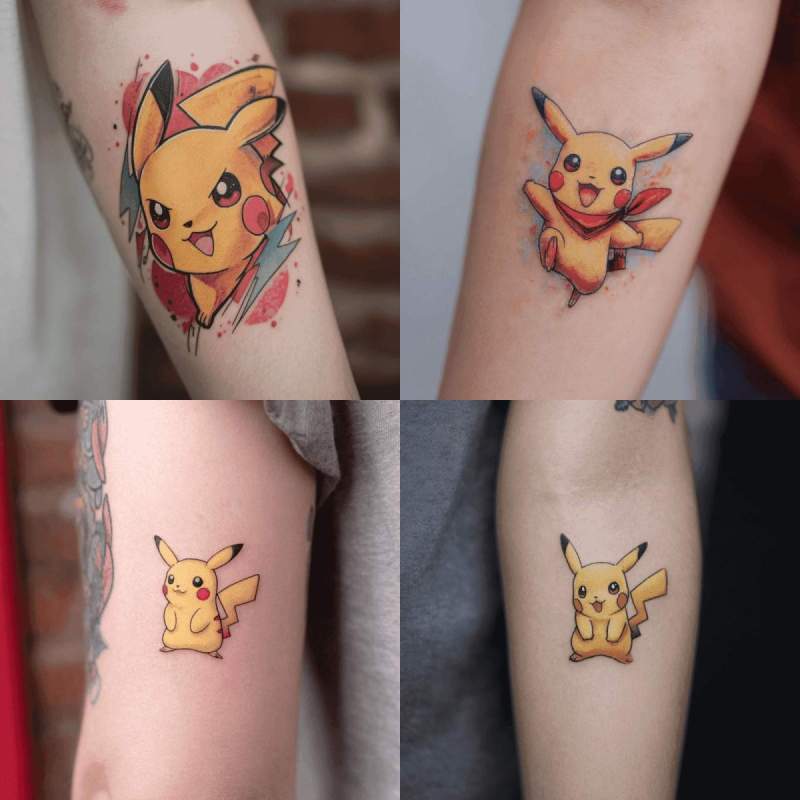 Pikachu Tattoo Designs