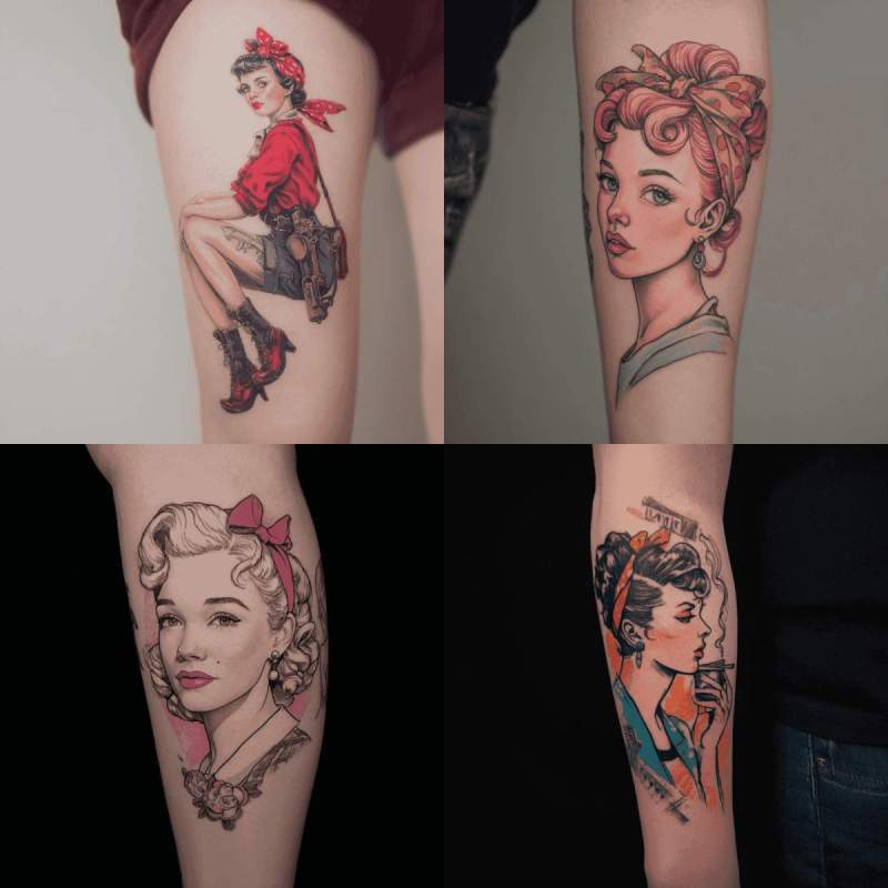 Pin Up Tattoo Designs