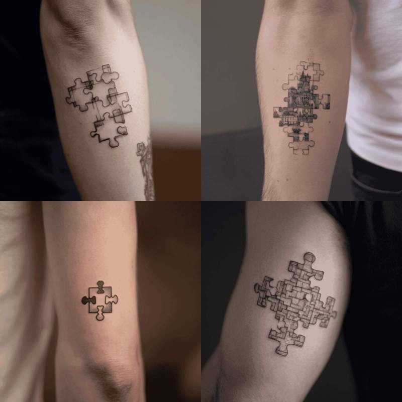 Puzzle Tattoo Designs
