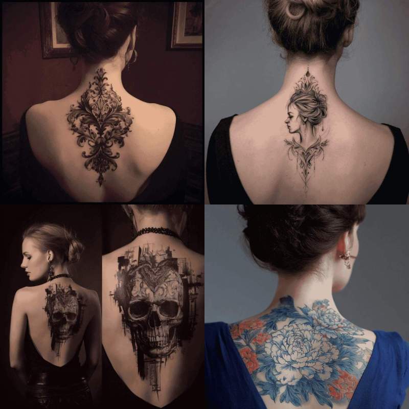 Rücken Tattoo Frauen Designs