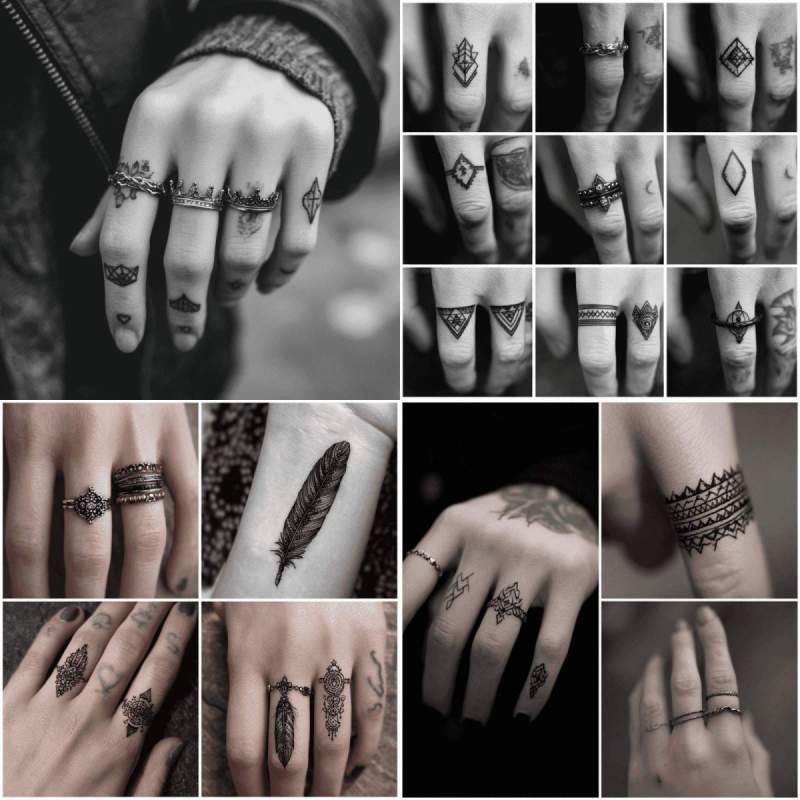Ring Tattoo Finger Vorlagen