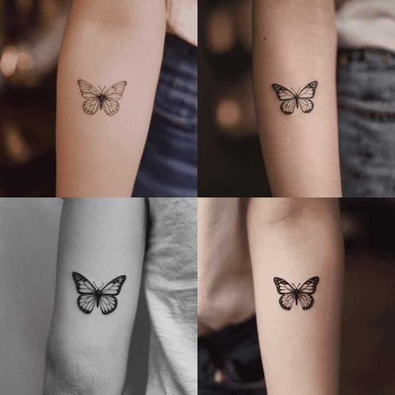 Schmetterling Tattoo Einfach Designs