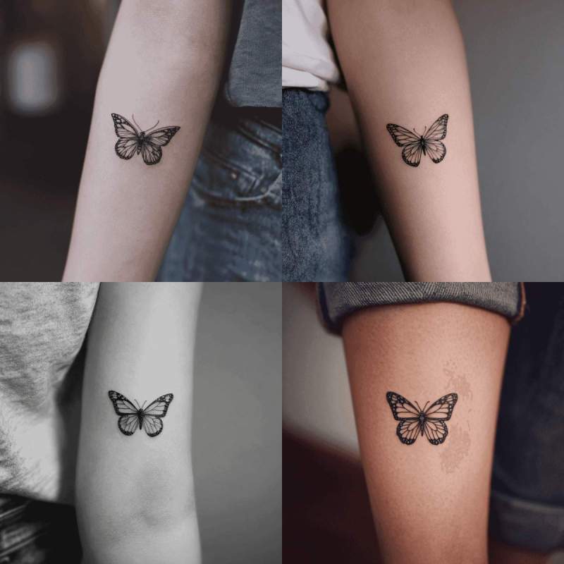 Schmetterling Tattoo Klein Designs