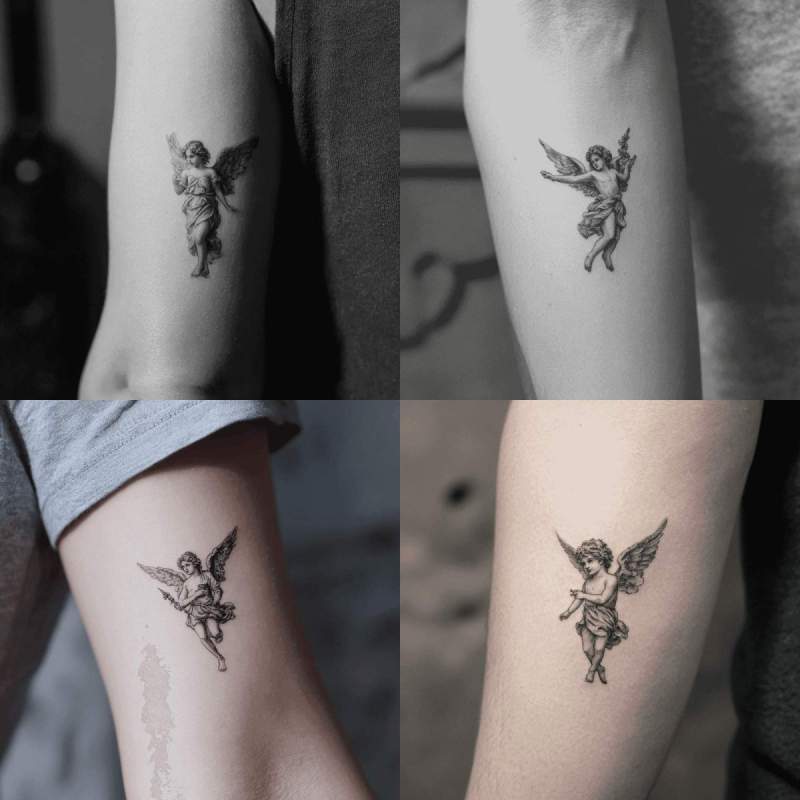 Schutzengel Tattoo Klein Designs