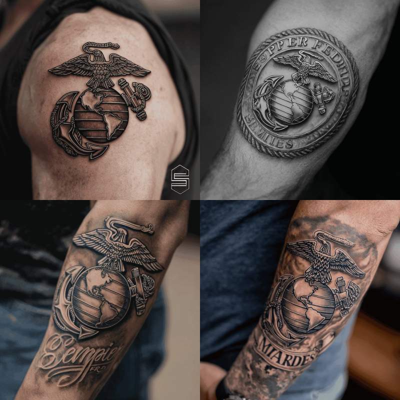 Semper Fidelis Tattoo Designs