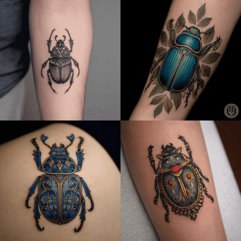 Skarabäus Tattoo Designs