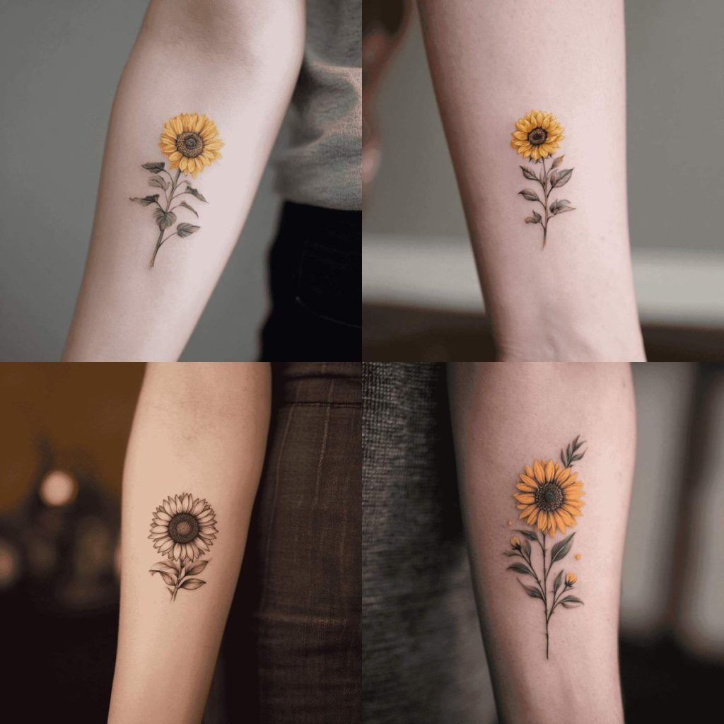 Sonnenblume Tattoo Designs