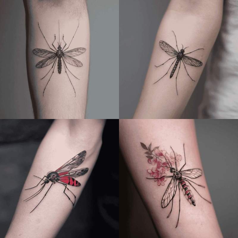 Stechmücke Tattoo Designs